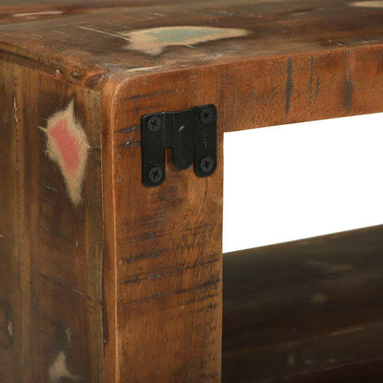 vidaXL TV Stand Made of Solid Wood Multicolour 60x30x25 cm