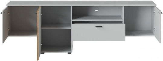 Έπιπλο Τηλεόρασης Wisconsin F2 Λευκό Μ204.8xΠ40xΥ68.5cm