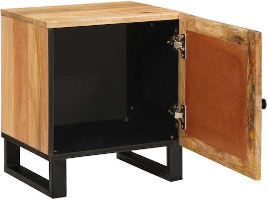 vidaXL Bedside Tables Made of Solid Mango Wood 2 Pieces 40x33.5x46 cm