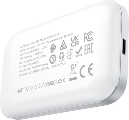Hoco DQ11 Ασύρματο 4G Φορητό Hotspot Wi‑Fi 6