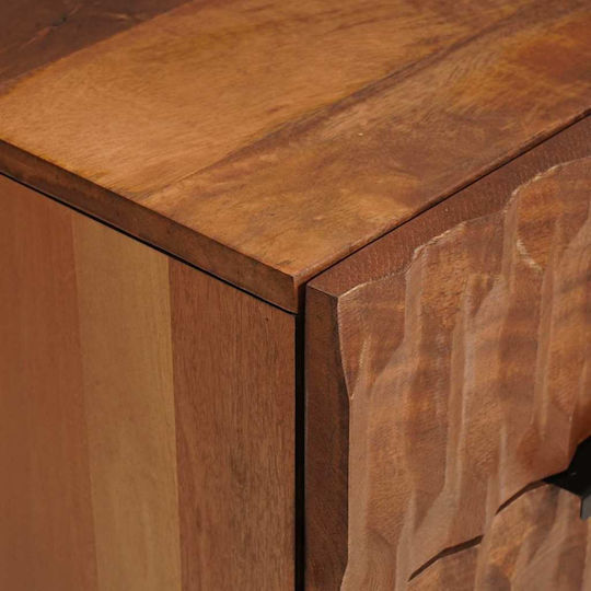 Wooden Solid Mango Wood Bedside Table 50x33x60cm