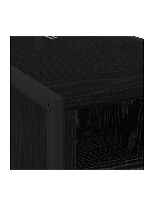 Noptiere Negre 2buc 39.5x30x50cm