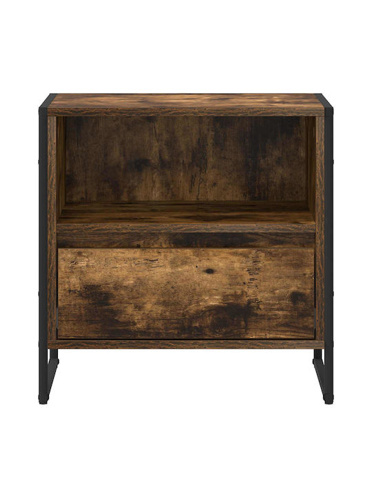 Wooden Bedside Table Brown 50x39.5x50cm