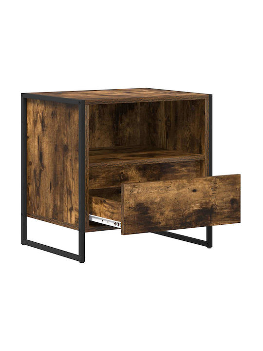 Wooden Bedside Table Brown 50x39.5x50cm