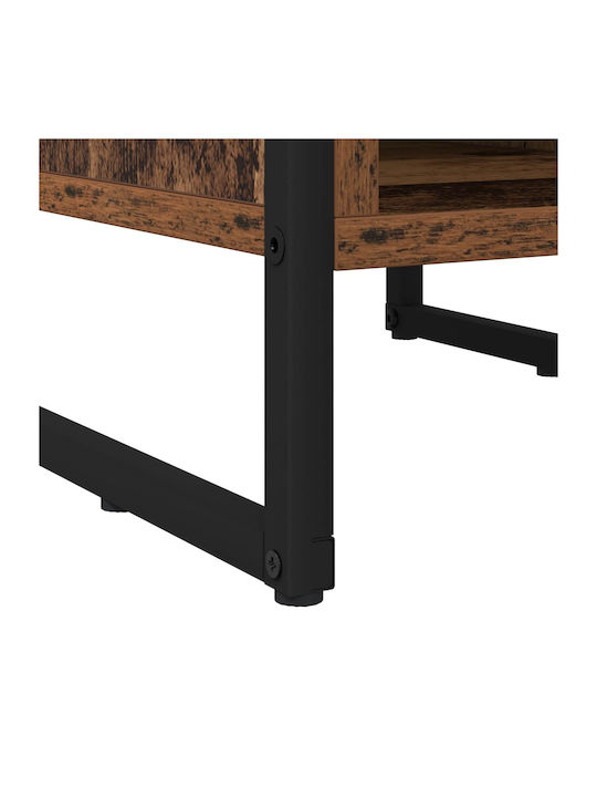 Wooden Bedside Table Brown 39.5x30x50cm