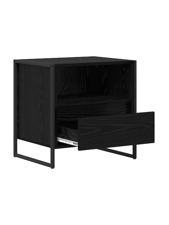 Noptiere Negre 2buc 50x39.5x50cm