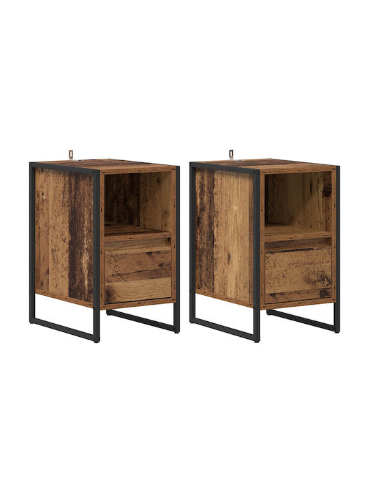 Noptiere Maro 2buc 39.5x30x50cm