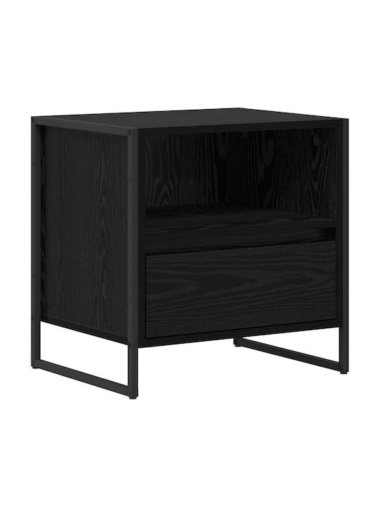 Noptieră Negru 50x39.5x50cm