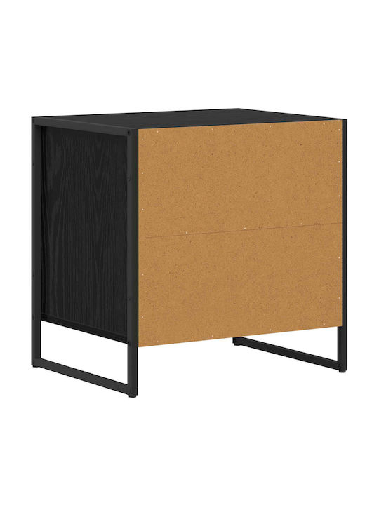 Noptieră Negru 50x39.5x50cm