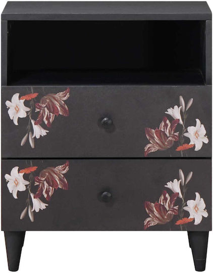 Solid Mango Wood Bedside Table 50x33x60cm