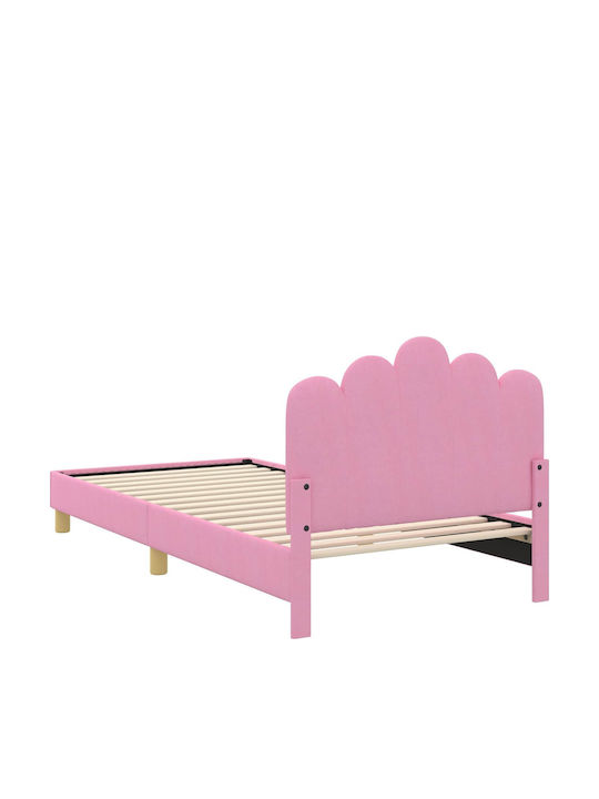 Kinderbett Einzeln Rosa für Matratze 90x190cm