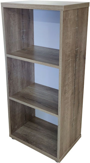Bibliotheken Grau 3Stücke 42x30x123cm