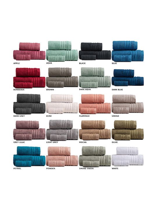 Melinen Hand Towel Premio 30x50cm Smoke Green Weight 600gr/m²