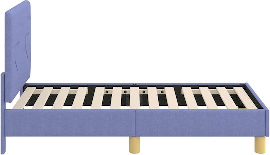 Kids Bed Single Blue for Mattress 70x140cm