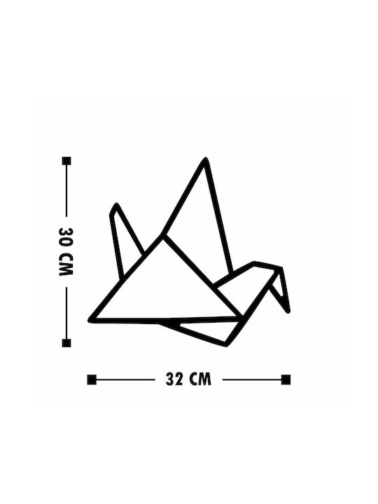 Decorative Black Wooden Silhouette 23.5cm 3 Pieces