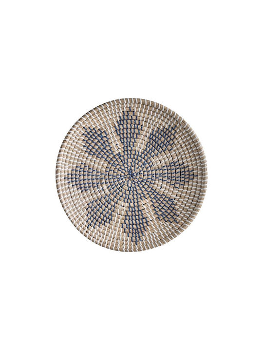 Beliani Handmade Wicker Plate 5 Pieces