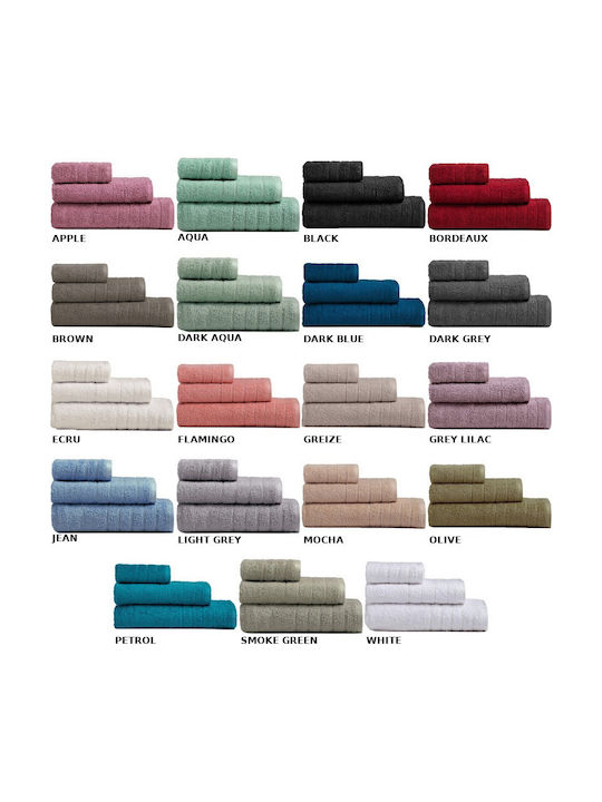 Melinen Πετσέτα Χεριών Fresca 30x50εκ. Brown Βάρους 500gr/m²
