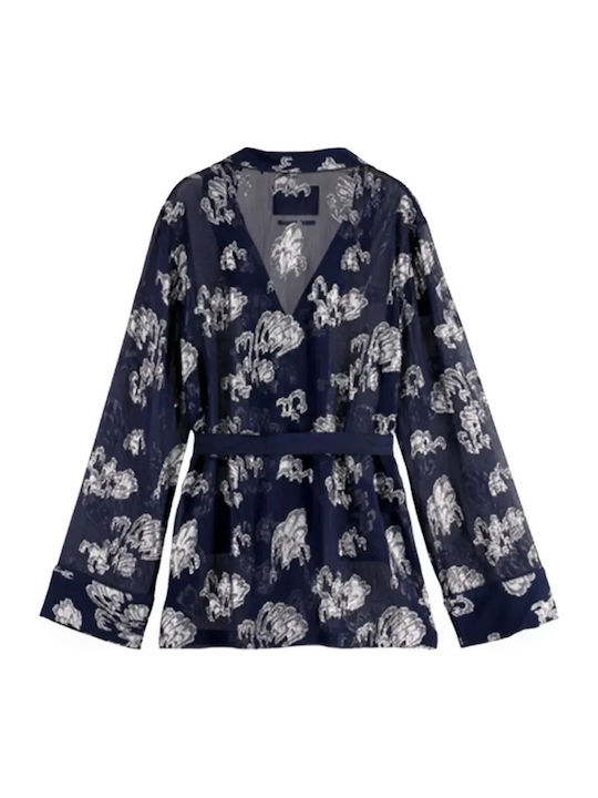 Scotch & Soda Festive Pyjama Γυναικείο Σακάκι Peacoat Scotch & Soda Festive Pyjama Γυναικείο Σακάκι Peacoat