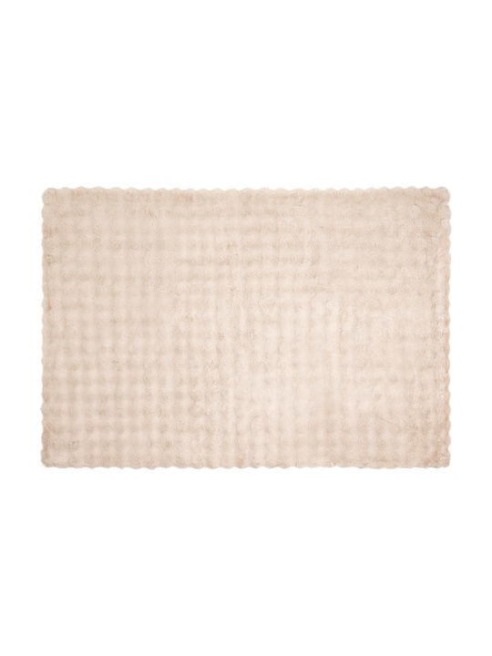 vidaXL Furry Single Blanket 150x220cm Beige