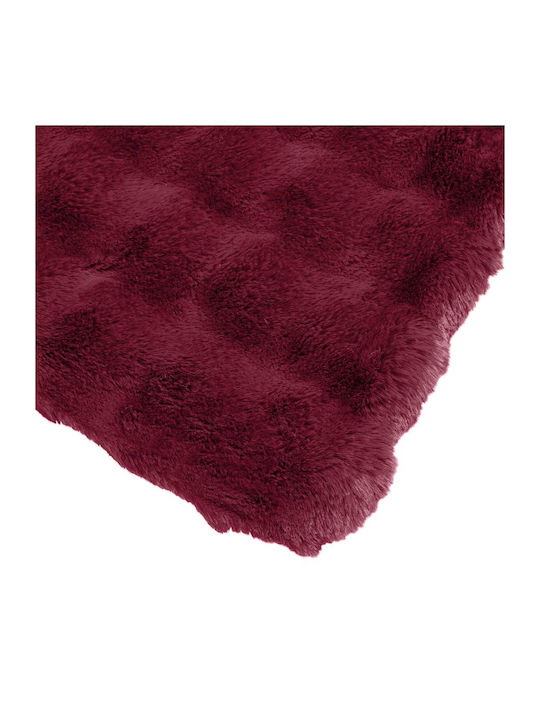 vidaXL Pelzige Decke Einzeln 150x220cm Türkis, Rot