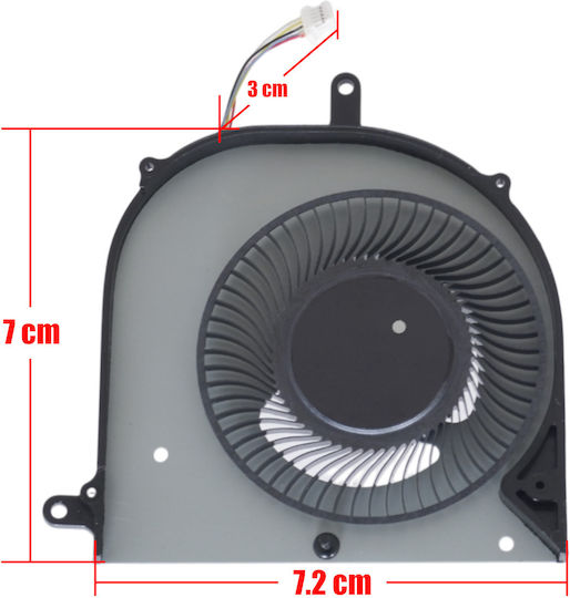 Laptop Fan GPU Cooling Fan MSI Prestige 16 AI Evo B1MG MS-15A1 MS-15A2 MS15A1 MS15A2 15A2-GPU E322501850A87 E32-2501850-A87 BS5405HS-U6Q 5pin Code 81586