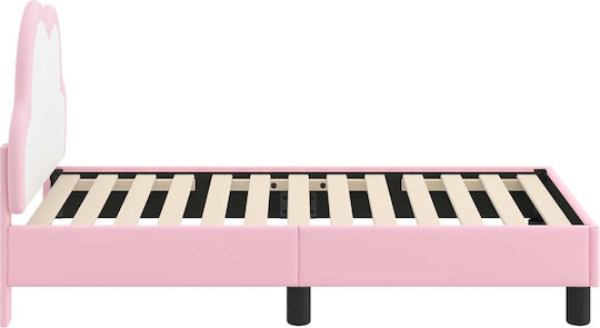 Kids Bed Single Pink for Mattress 70x140cm