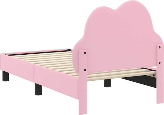 Kids Bed Single Pink for Mattress 70x140cm