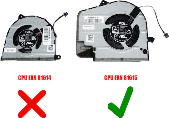 Laptop Fan GPU Cooling Fan Dell Inspiron 16 Plus 7630 16-7630 7635 P125f P125f004 40rpx 040rpx Fq93 Dfs5k22305283z 023.i00u2.0011 B9008ashsf2200tn 4pin Code 81615