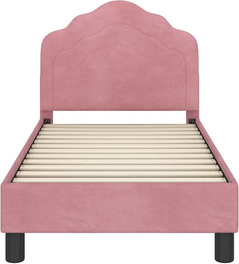 Kinderbett Einzeln Rosa für Matratze 70x140cm