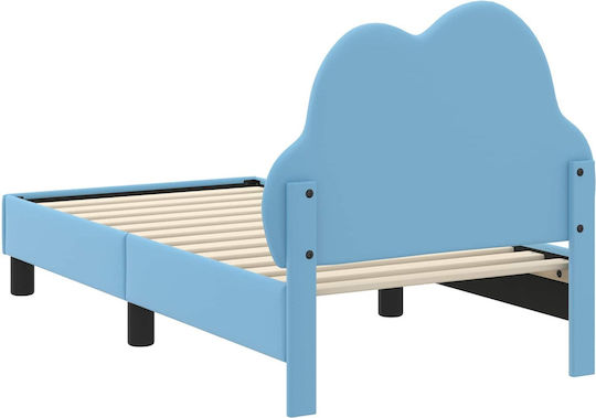 Παιδικό Κρεβάτι Μονό Μπλε για Στρώμα 70x140cm