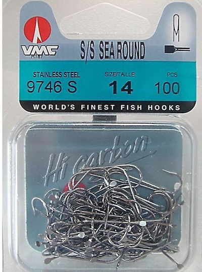 VMC Vmc 9746 S Inox Paragadi Fishing Hook – 100 Units Stainless Resistance Professional Fishing No11