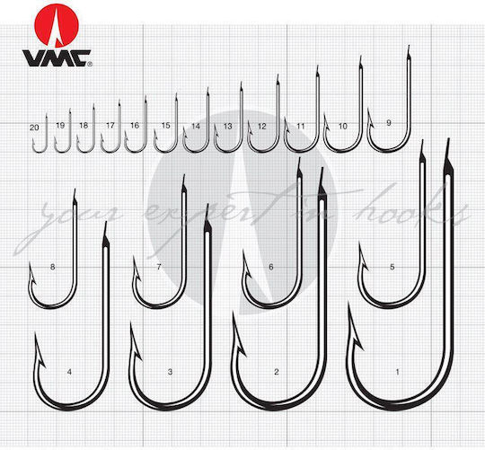 VMC Vmc 9746 S Inox Paragadi Fishing Hook – 100 Units Stainless Resistance Professional Fishing No11
