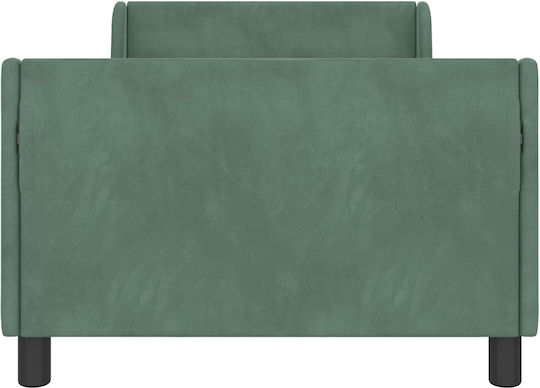 Pat pentru Copii Single Albastru deschis pentru Saltea 80x200cm