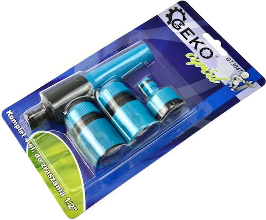 Geko G73047 Conector de Irigare Albastru