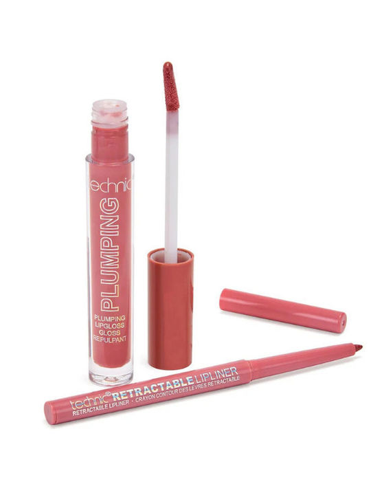 Technic Plump & Pout Makeup Set for Lips 2 Pieces