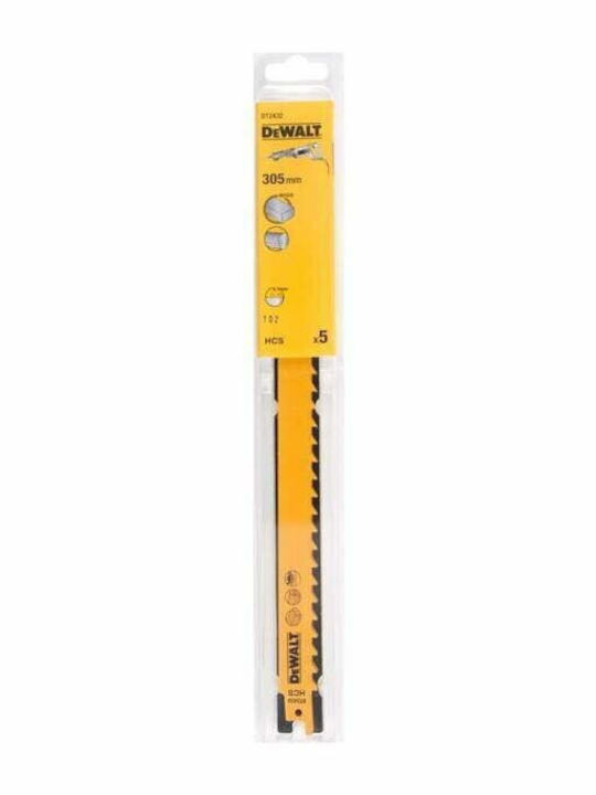 DEWALT DT2432 Λάμες HSC για Ξύλο 305mm 5τμχ