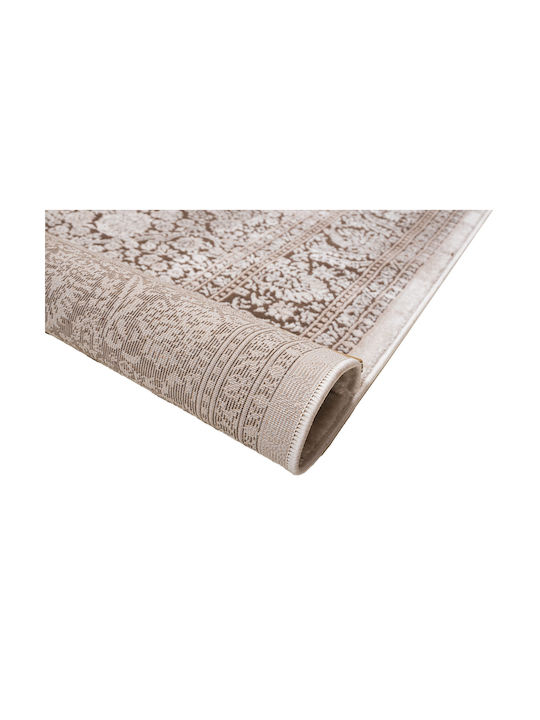 Klonaras Modern 9249 Teppich Rund Synthetisch,Polyester/Cotton/Leather Vison