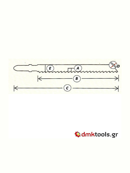 MP.S 3114 Λάμες Classic HSS για Ξύλο 110mm 5τμχ
