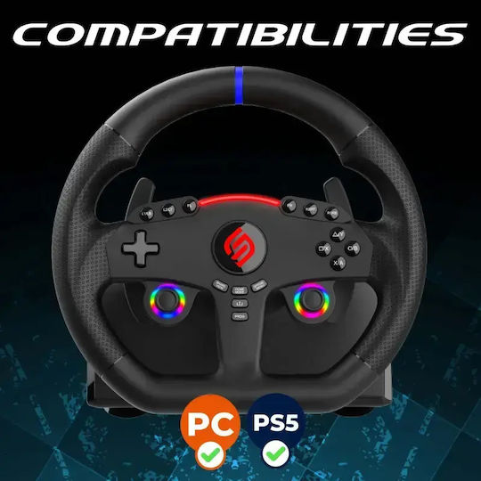 Subsonic 270 GT5 Τιμονιέρα με Πετάλια για PC / PS5
