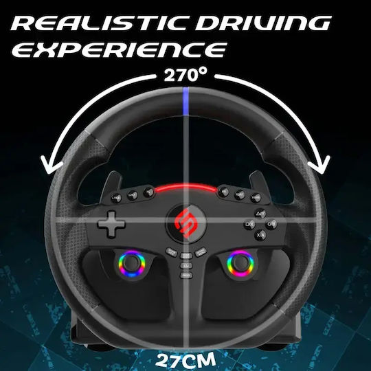 Subsonic 270 GT5 Τιμονιέρα με Πετάλια για PC / PS5