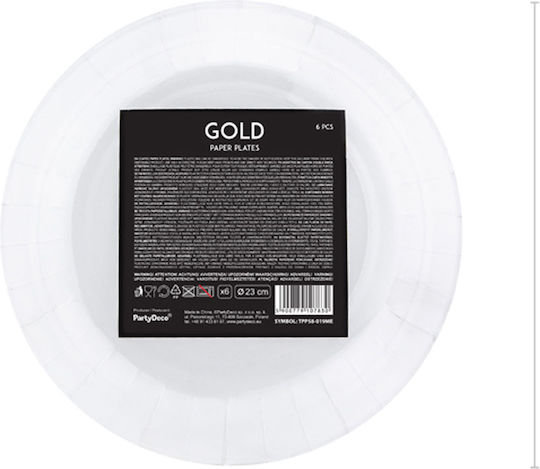 PartyDeco Плоча за парти TPP57019ME-GOLD