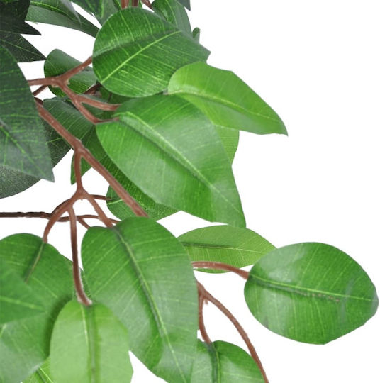 Künstliche Pflanze im Topf Ficus Lyrata Grün 90cm vidaXL