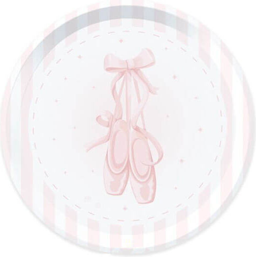 Pappteller 18 cm Ballerina Ballett 6 Stück
