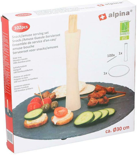 Alpina Appliances Δίσκος Σερβιρίσματος για Party 102τμχ