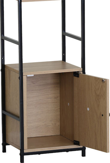 Bibliothek Schwarz 29.1x23.5x144cm