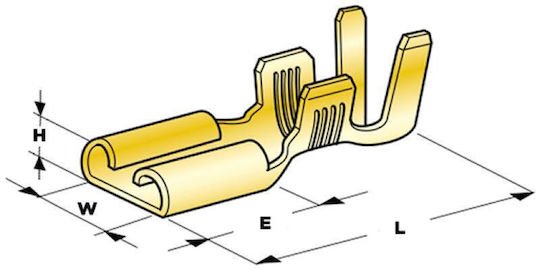 Terminale electrice Deconectare rapidă Bronz (01.036.0457)