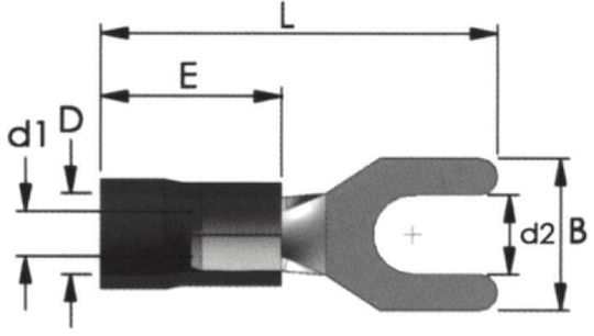 CHS Insulated Spade Terminal Yellow 01.036.0084