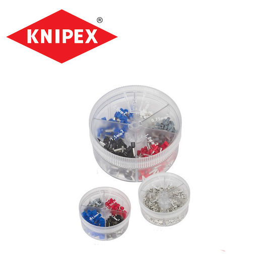 Knipex Ακροδέκτες Ακροχιτώνια με Μόνωση (97 99 908) σε σετ των 200τμχ