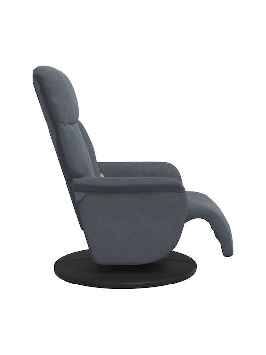 Modern Velvet Gray Recliner M91xW71xH105cm
