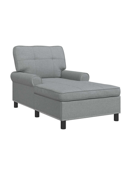 Moderner Liegestuhl Grau Länge 91xBreite 157xHöhe 91cm